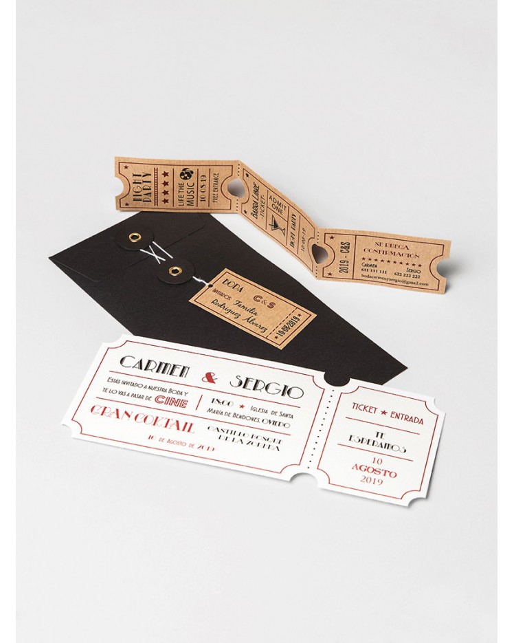 invitacion de cine
