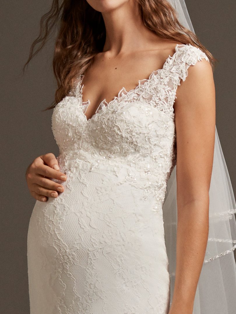 vestido novia embarazada